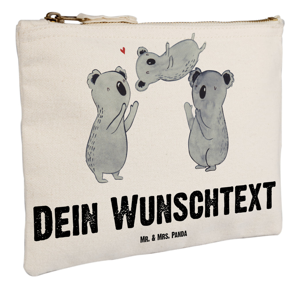 Personalisierte Schminktasche Koala Feiern Sich Personalisierte Schminktasche, Personalisierte Kosmetiktasche, Personalisierter Kosmetikbeutel, Personalisiertes Stiftemäppchen, Personalisiertes Etui, Personalisierte Federmappe, Personalisierte Makeup Bag, Personalisiertes Schminketui, Personalisiertes Kosmetiketui, Personalisiertes Schlamperetui, Schminktasche mit Namen, Kosmetiktasche mit Namen, Kosmetikbeutel mit Namen, Stiftemäppchen mit Namen, Etui mit Namen, Federmappe mit Namen, Makeup Bg  mit Namen, Schminketui mit Namen, Kosmetiketui mit Namen, Schlamperetui mit Namen, Schminktasche personalisieren, Schminktasche bedrucken, Schminktasche selbst gestalten, Geburtstag, Geburtstagsgeschenk, Geschenk, Koala, Familie, Kind, Eltern, Herz, Liebe