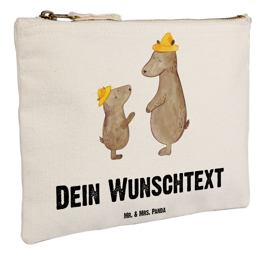 Personalisierte Schminktasche Bären mit Hut Personalisierte Schminktasche, Personalisierte Kosmetiktasche, Personalisierter Kosmetikbeutel, Personalisiertes Stiftemäppchen, Personalisiertes Etui, Personalisierte Federmappe, Personalisierte Makeup Bag, Personalisiertes Schminketui, Personalisiertes Kosmetiketui, Personalisiertes Schlamperetui, Schminktasche mit Namen, Kosmetiktasche mit Namen, Kosmetikbeutel mit Namen, Stiftemäppchen mit Namen, Etui mit Namen, Federmappe mit Namen, Makeup Bg  mit Namen, Schminketui mit Namen, Kosmetiketui mit Namen, Schlamperetui mit Namen, Schminktasche personalisieren, Schminktasche bedrucken, Schminktasche selbst gestalten, Familie, Vatertag, Muttertag, Bruder, Schwester, Mama, Papa, Oma, Opa, Bär, Bären, Vater, Papi, Paps, Dad, Daddy, Lieblingsmensch, Sohn, Söhne, Kind, Kinder, Vater-Sohn, Family, Vorbild
