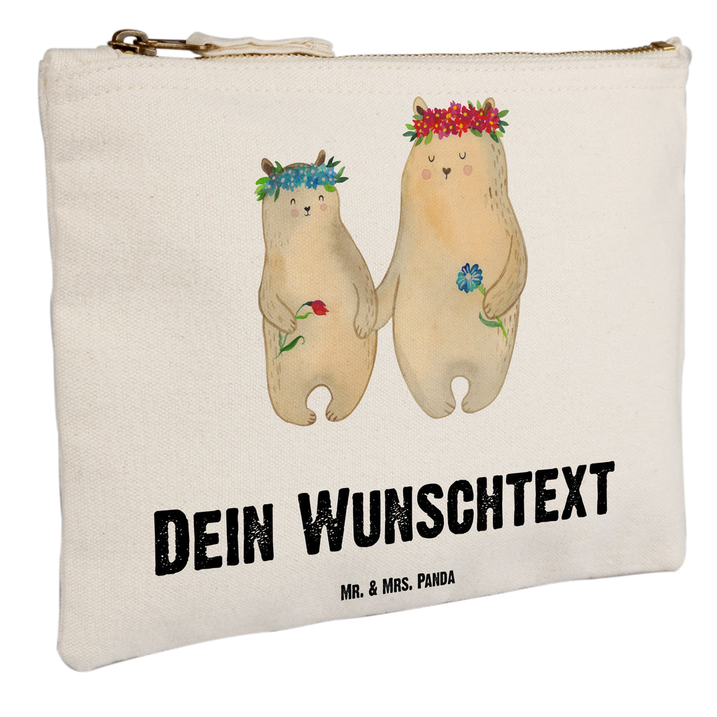 Personalisierte Schminktasche Bären mit Blumenkranz Personalisierte Schminktasche, Personalisierte Kosmetiktasche, Personalisierter Kosmetikbeutel, Personalisiertes Stiftemäppchen, Personalisiertes Etui, Personalisierte Federmappe, Personalisierte Makeup Bag, Personalisiertes Schminketui, Personalisiertes Kosmetiketui, Personalisiertes Schlamperetui, Schminktasche mit Namen, Kosmetiktasche mit Namen, Kosmetikbeutel mit Namen, Stiftemäppchen mit Namen, Etui mit Namen, Federmappe mit Namen, Makeup Bg  mit Namen, Schminketui mit Namen, Kosmetiketui mit Namen, Schlamperetui mit Namen, Schminktasche personalisieren, Schminktasche bedrucken, Schminktasche selbst gestalten, Familie, Vatertag, Muttertag, Bruder, Schwester, Mama, Papa, Oma, Opa, Bär, Bären, Mutter, Mutti, Mami, Lieblingsmensch, Lieblingsmama, beste Mutter, weltbeste Mama, Geschenk Mama. Muttertag, Tochter, Kind, Kinder, Töchter, Family, Vorbild