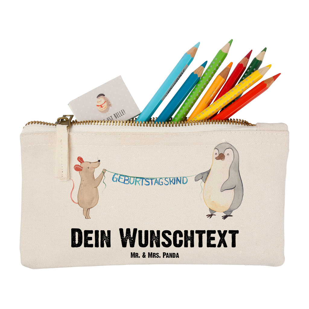 Personalisierte Schminktasche Maus Pinguin Geburtstag Personalisierte Schminktasche, Personalisierte Kosmetiktasche, Personalisierter Kosmetikbeutel, Personalisiertes Stiftemäppchen, Personalisiertes Etui, Personalisierte Federmappe, Personalisierte Makeup Bag, Personalisiertes Schminketui, Personalisiertes Kosmetiketui, Personalisiertes Schlamperetui, Schminktasche mit Namen, Kosmetiktasche mit Namen, Kosmetikbeutel mit Namen, Stiftemäppchen mit Namen, Etui mit Namen, Federmappe mit Namen, Makeup Bg  mit Namen, Schminketui mit Namen, Kosmetiketui mit Namen, Schlamperetui mit Namen, Schminktasche personalisieren, Schminktasche bedrucken, Schminktasche selbst gestalten, Geburtstag, Geburtstagsgeschenk, Geschenk, Maus, Pinguin, Geburtstage, Happy Birthday, Geburtstagsfeier