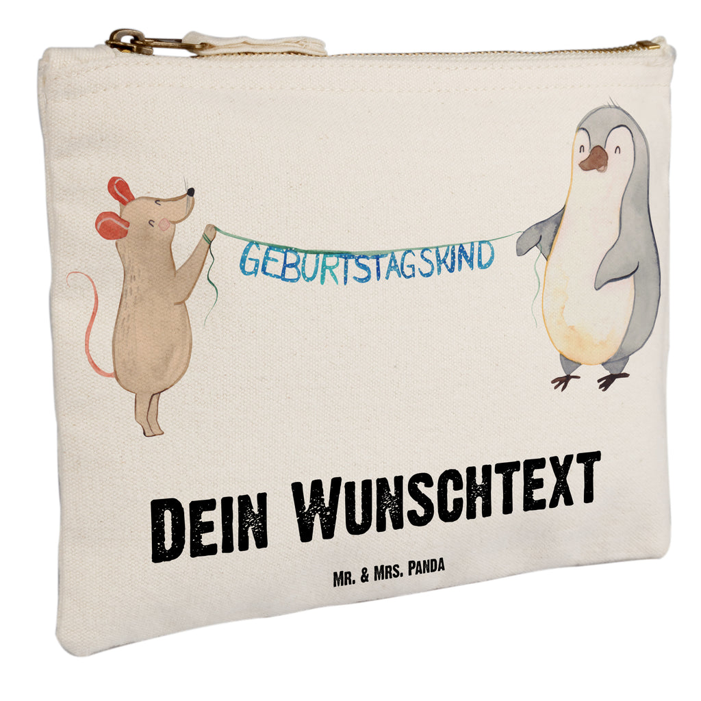 Personalisierte Schminktasche Maus Pinguin Geburtstag Personalisierte Schminktasche, Personalisierte Kosmetiktasche, Personalisierter Kosmetikbeutel, Personalisiertes Stiftemäppchen, Personalisiertes Etui, Personalisierte Federmappe, Personalisierte Makeup Bag, Personalisiertes Schminketui, Personalisiertes Kosmetiketui, Personalisiertes Schlamperetui, Schminktasche mit Namen, Kosmetiktasche mit Namen, Kosmetikbeutel mit Namen, Stiftemäppchen mit Namen, Etui mit Namen, Federmappe mit Namen, Makeup Bg  mit Namen, Schminketui mit Namen, Kosmetiketui mit Namen, Schlamperetui mit Namen, Schminktasche personalisieren, Schminktasche bedrucken, Schminktasche selbst gestalten, Geburtstag, Geburtstagsgeschenk, Geschenk, Maus, Pinguin, Geburtstage, Happy Birthday, Geburtstagsfeier