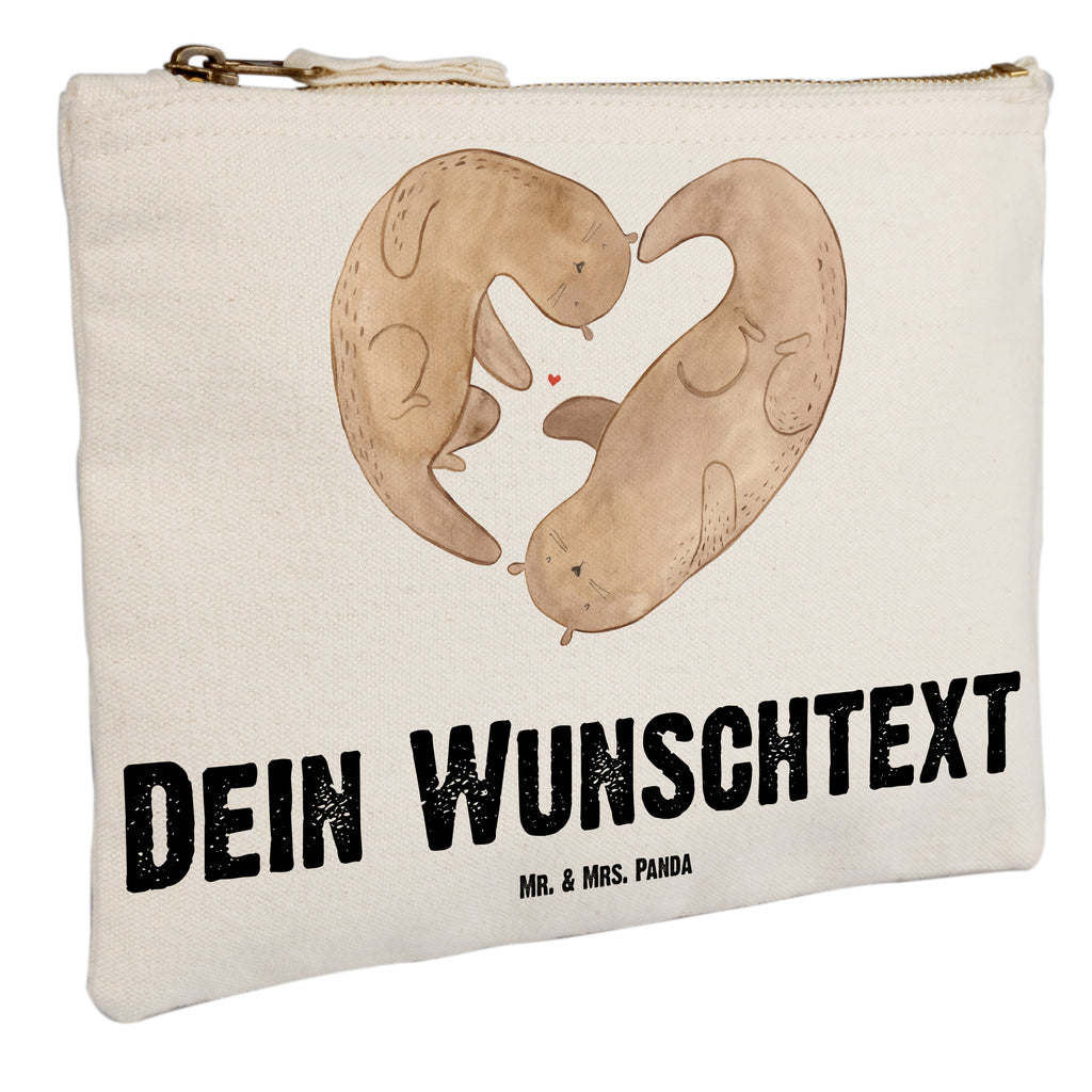 Personalisierte Schminktasche Otter Herz Personalisierte Schminktasche, Personalisierte Kosmetiktasche, Personalisierter Kosmetikbeutel, Personalisiertes Stiftemäppchen, Personalisiertes Etui, Personalisierte Federmappe, Personalisierte Makeup Bag, Personalisiertes Schminketui, Personalisiertes Kosmetiketui, Personalisiertes Schlamperetui, Schminktasche mit Namen, Kosmetiktasche mit Namen, Kosmetikbeutel mit Namen, Stiftemäppchen mit Namen, Etui mit Namen, Federmappe mit Namen, Makeup Bg  mit Namen, Schminketui mit Namen, Kosmetiketui mit Namen, Schlamperetui mit Namen, Schminktasche personalisieren, Schminktasche bedrucken, Schminktasche selbst gestalten, Otter, Fischotter, Seeotter, Liebe, Herz, Liebesbeweis, Liebesgeschenk, Bessere Hälfte, Love you, Jahrestag, Hochzeitstag, Verlobung, gemeinsames Leben