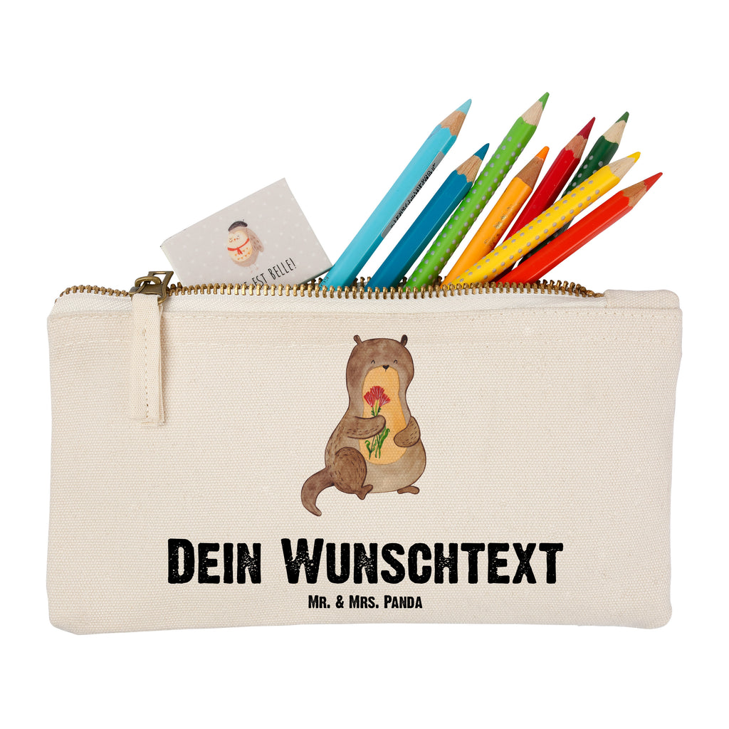 Personalisierte Schminktasche Otter Blumenstrauß Personalisierte Schminktasche, Personalisierte Kosmetiktasche, Personalisierter Kosmetikbeutel, Personalisiertes Stiftemäppchen, Personalisiertes Etui, Personalisierte Federmappe, Personalisierte Makeup Bag, Personalisiertes Schminketui, Personalisiertes Kosmetiketui, Personalisiertes Schlamperetui, Schminktasche mit Namen, Kosmetiktasche mit Namen, Kosmetikbeutel mit Namen, Stiftemäppchen mit Namen, Etui mit Namen, Federmappe mit Namen, Makeup Bg  mit Namen, Schminketui mit Namen, Kosmetiketui mit Namen, Schlamperetui mit Namen, Schminktasche personalisieren, Schminktasche bedrucken, Schminktasche selbst gestalten, Otter, Fischotter, Seeotter, Otter Seeotter See Otter