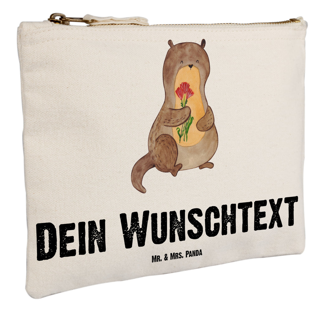 Personalisierte Schminktasche Otter Blumenstrauß Personalisierte Schminktasche, Personalisierte Kosmetiktasche, Personalisierter Kosmetikbeutel, Personalisiertes Stiftemäppchen, Personalisiertes Etui, Personalisierte Federmappe, Personalisierte Makeup Bag, Personalisiertes Schminketui, Personalisiertes Kosmetiketui, Personalisiertes Schlamperetui, Schminktasche mit Namen, Kosmetiktasche mit Namen, Kosmetikbeutel mit Namen, Stiftemäppchen mit Namen, Etui mit Namen, Federmappe mit Namen, Makeup Bg  mit Namen, Schminketui mit Namen, Kosmetiketui mit Namen, Schlamperetui mit Namen, Schminktasche personalisieren, Schminktasche bedrucken, Schminktasche selbst gestalten, Otter, Fischotter, Seeotter, Otter Seeotter See Otter
