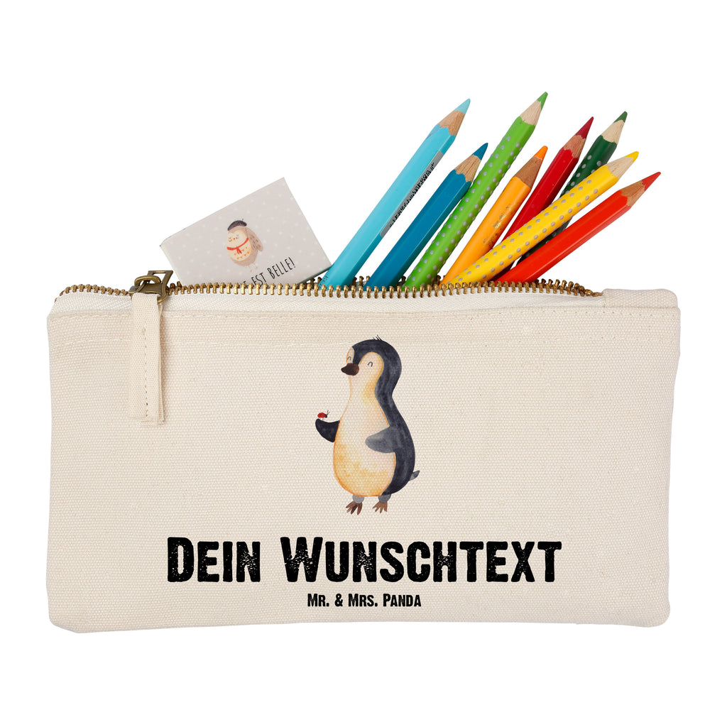 Personalisierte Schminktasche Pinguin Marienkäfer Personalisierte Schminktasche, Personalisierte Kosmetiktasche, Personalisierter Kosmetikbeutel, Personalisiertes Stiftemäppchen, Personalisiertes Etui, Personalisierte Federmappe, Personalisierte Makeup Bag, Personalisiertes Schminketui, Personalisiertes Kosmetiketui, Personalisiertes Schlamperetui, Schminktasche mit Namen, Kosmetiktasche mit Namen, Kosmetikbeutel mit Namen, Stiftemäppchen mit Namen, Etui mit Namen, Federmappe mit Namen, Makeup Bg  mit Namen, Schminketui mit Namen, Kosmetiketui mit Namen, Schlamperetui mit Namen, Schminktasche personalisieren, Schminktasche bedrucken, Schminktasche selbst gestalten, Pinguin, Pinguine, Marienkäfer, Liebe, Wunder, Glück, Freude, Lebensfreude