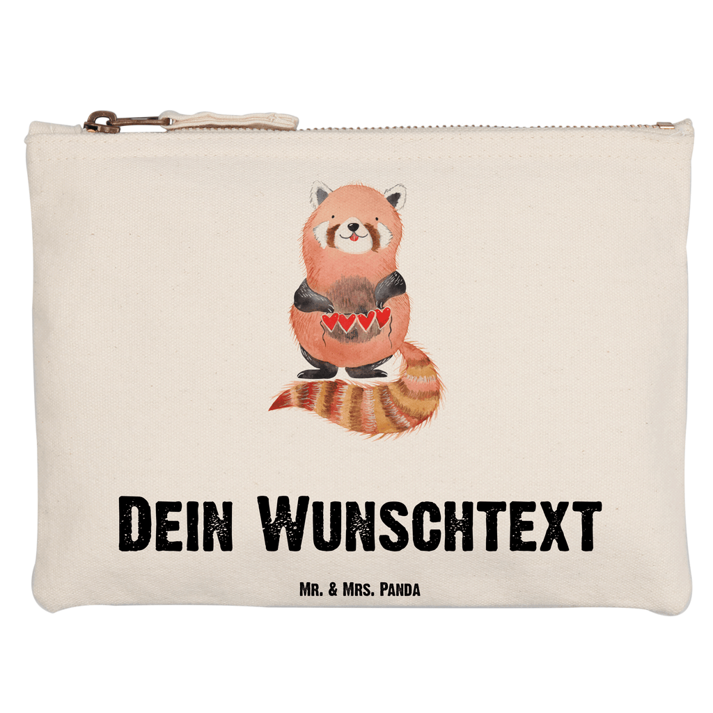 Personalisierte Schminktasche Roter Panda Personalisierte Schminktasche, Personalisierte Kosmetiktasche, Personalisierter Kosmetikbeutel, Personalisiertes Stiftemäppchen, Personalisiertes Etui, Personalisierte Federmappe, Personalisierte Makeup Bag, Personalisiertes Schminketui, Personalisiertes Kosmetiketui, Personalisiertes Schlamperetui, Schminktasche mit Namen, Kosmetiktasche mit Namen, Kosmetikbeutel mit Namen, Stiftemäppchen mit Namen, Etui mit Namen, Federmappe mit Namen, Makeup Bg  mit Namen, Schminketui mit Namen, Kosmetiketui mit Namen, Schlamperetui mit Namen, Schminktasche personalisieren, Schminktasche bedrucken, Schminktasche selbst gestalten, süße Tiermotive, gute Laune, lustige Sprüche, Tiere, Panda, Liebe, Rot, Herz, Liebling, Lieblingsmensch