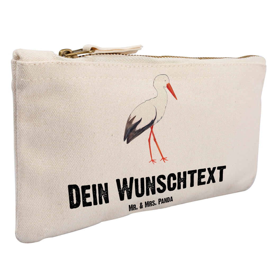 Personalisierte Schminktasche Storch Personalisierte Schminktasche, Personalisierte Kosmetiktasche, Personalisierter Kosmetikbeutel, Personalisiertes Stiftemäppchen, Personalisiertes Etui, Personalisierte Federmappe, Personalisierte Makeup Bag, Personalisiertes Schminketui, Personalisiertes Kosmetiketui, Personalisiertes Schlamperetui, Schminktasche mit Namen, Kosmetiktasche mit Namen, Kosmetikbeutel mit Namen, Stiftemäppchen mit Namen, Etui mit Namen, Federmappe mit Namen, Makeup Bg  mit Namen, Schminketui mit Namen, Kosmetiketui mit Namen, Schlamperetui mit Namen, Schminktasche personalisieren, Schminktasche bedrucken, Schminktasche selbst gestalten, süße Tiermotive, gute Laune, lustige Sprüche, Tiere, Storch, Störche, Schwangerschaft, Geburt, Mutter, Mütter, Mutter werden, Schwanger, Babybauch, Baby