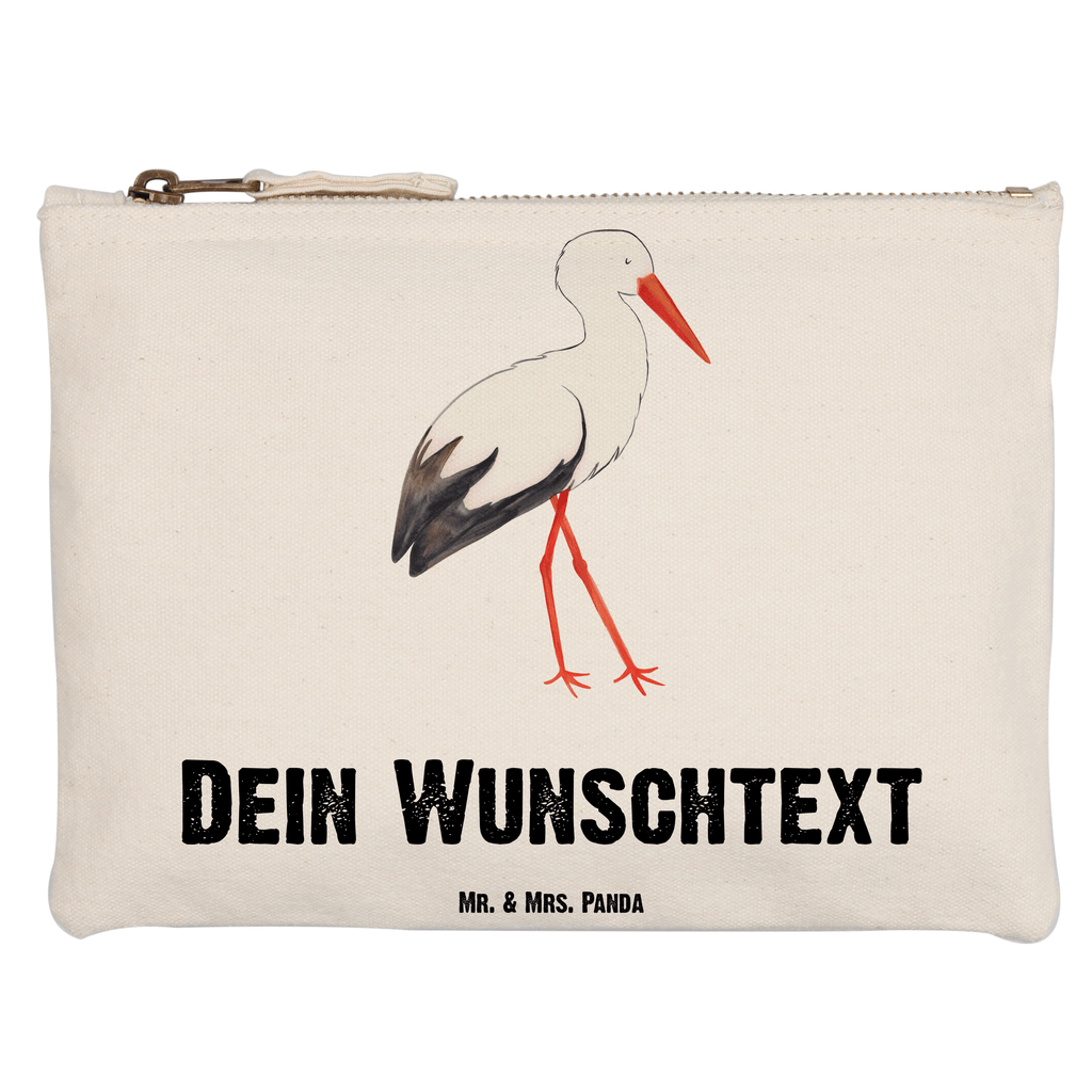 Personalisierte Schminktasche Storch Personalisierte Schminktasche, Personalisierte Kosmetiktasche, Personalisierter Kosmetikbeutel, Personalisiertes Stiftemäppchen, Personalisiertes Etui, Personalisierte Federmappe, Personalisierte Makeup Bag, Personalisiertes Schminketui, Personalisiertes Kosmetiketui, Personalisiertes Schlamperetui, Schminktasche mit Namen, Kosmetiktasche mit Namen, Kosmetikbeutel mit Namen, Stiftemäppchen mit Namen, Etui mit Namen, Federmappe mit Namen, Makeup Bg  mit Namen, Schminketui mit Namen, Kosmetiketui mit Namen, Schlamperetui mit Namen, Schminktasche personalisieren, Schminktasche bedrucken, Schminktasche selbst gestalten, süße Tiermotive, gute Laune, lustige Sprüche, Tiere, Storch, Störche, Schwangerschaft, Geburt, Mutter, Mütter, Mutter werden, Schwanger, Babybauch, Baby