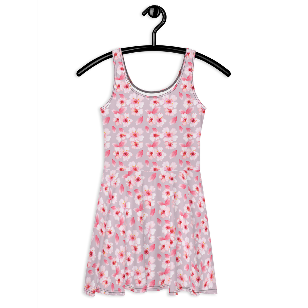 Sommerkleid Kirschlüten Meer Kirschblüten, Blütenmuster, Blüten, Blumen, Muster Sommerkleid, Kleid, Skaterkleid  