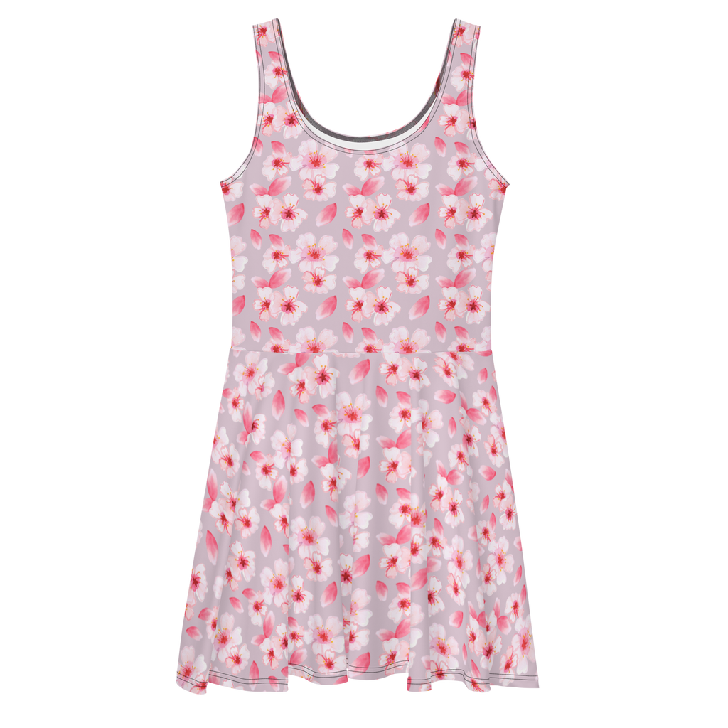 Sommerkleid Kirschlüten Meer Kirschblüten, Blütenmuster, Blüten, Blumen, Muster Sommerkleid, Kleid, Skaterkleid  