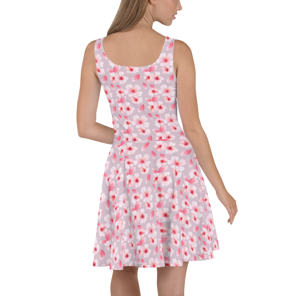 Sommerkleid Kirschlüten Meer Kirschblüten, Blütenmuster, Blüten, Blumen, Muster Sommerkleid, Kleid, Skaterkleid  