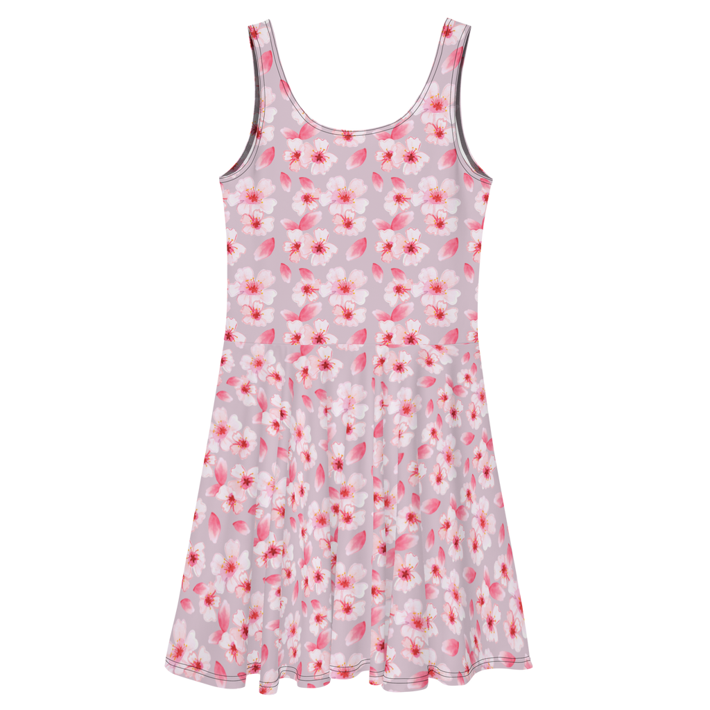 Sommerkleid Kirschlüten Meer Kirschblüten, Blütenmuster, Blüten, Blumen, Muster Sommerkleid, Kleid, Skaterkleid  