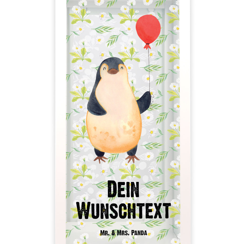 Personalisierte Deko Laterne Pinguin Luftballon Gartenlampe, Gartenleuchte, Gartendekoration, Gartenlicht, Laterne  kleine Laternen, XXL Laternen, Laterne groß, Pinguin, Pinguine, Luftballon, Tagträume, Lebenslust, Geschenk Freundin, Geschenkidee, beste Freundin, Motivation, Neustart, neues Leben, Liebe, Glück