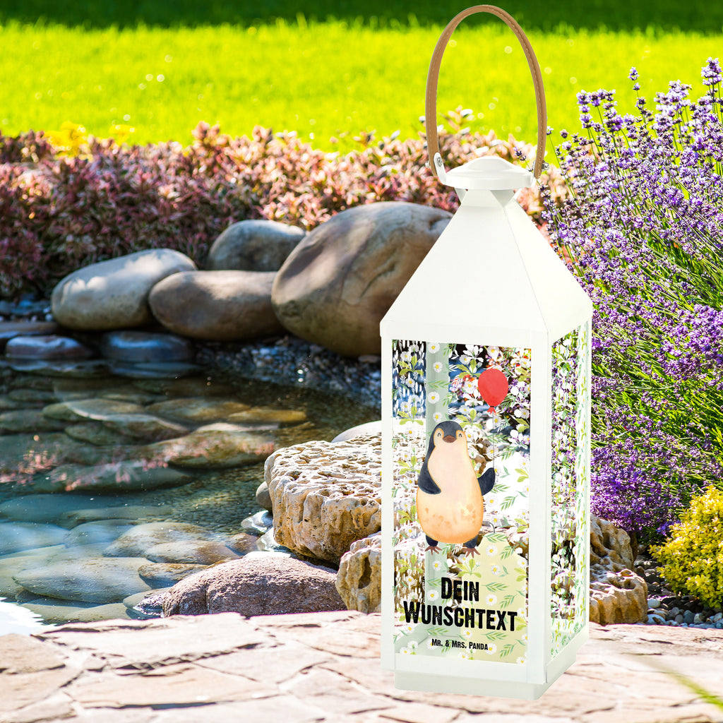 Personalisierte Deko Laterne Pinguin Luftballon Gartenlampe, Gartenleuchte, Gartendekoration, Gartenlicht, Laterne  kleine Laternen, XXL Laternen, Laterne groß, Pinguin, Pinguine, Luftballon, Tagträume, Lebenslust, Geschenk Freundin, Geschenkidee, beste Freundin, Motivation, Neustart, neues Leben, Liebe, Glück
