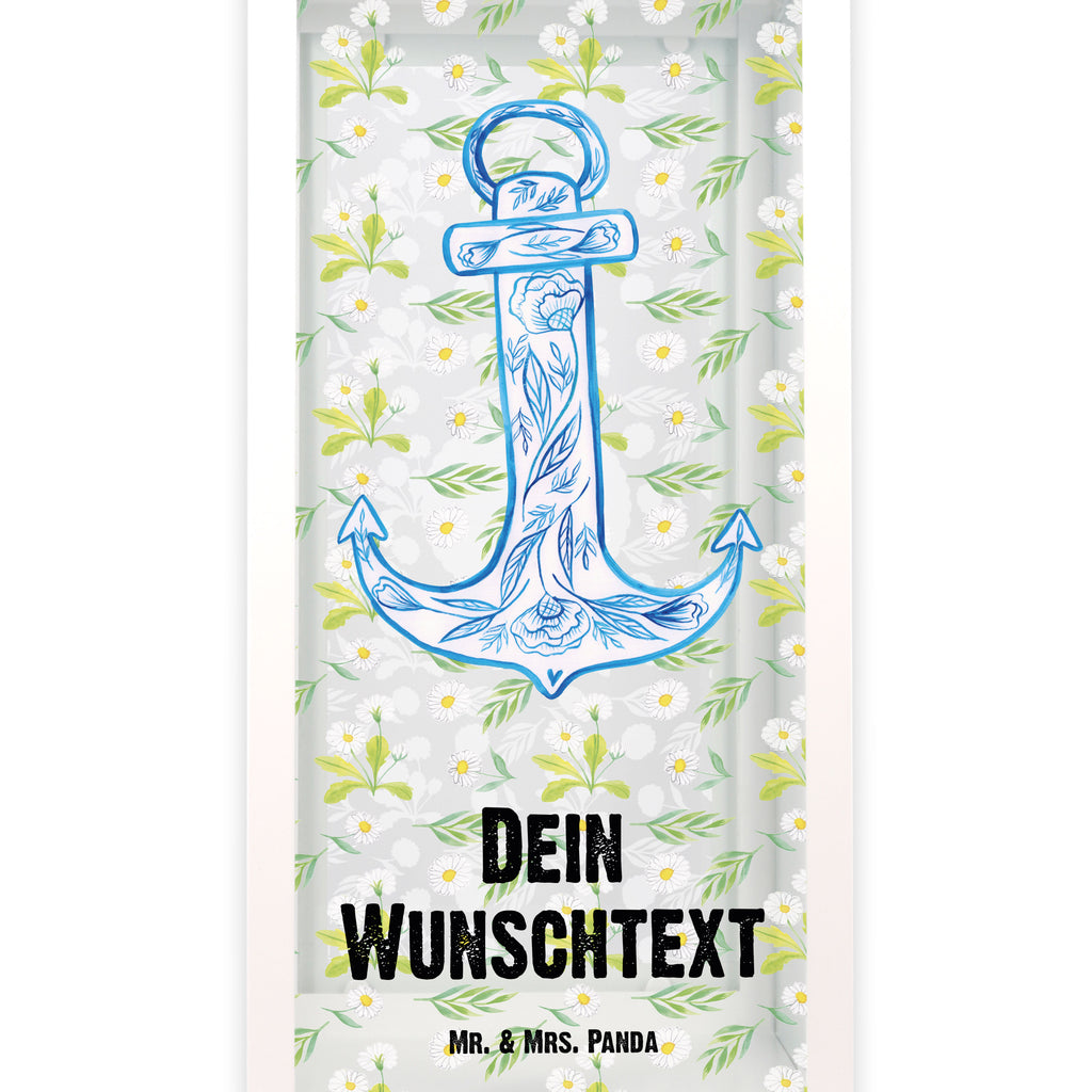 Personalisierte Deko Laterne Anker Blau Gartenlampe, Gartenleuchte, Gartendekoration, Gartenlicht, Laterne  kleine Laternen, XXL Laternen, Laterne groß, Tiermotive, Gute Laune, lustige Sprüche, Tiere