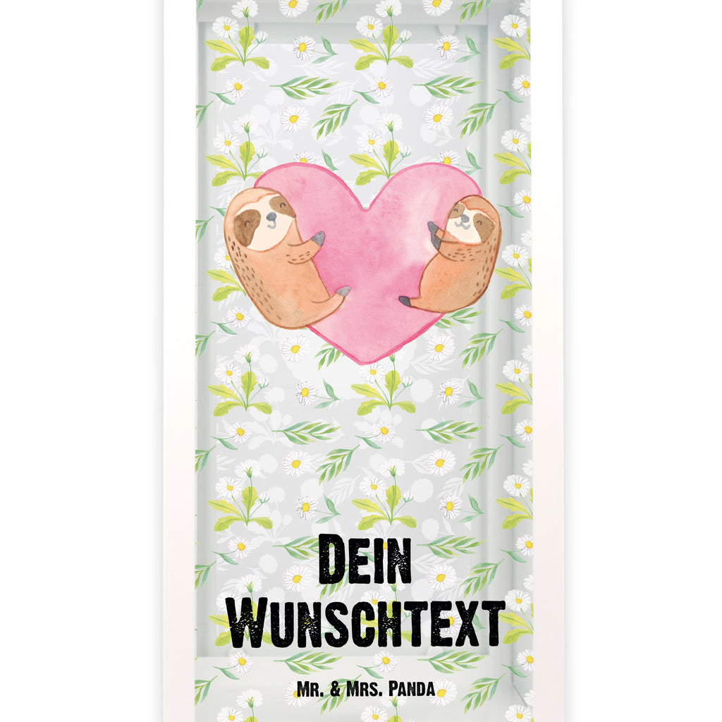 Personalisierte Deko Laterne Faultiere Herz Gartenlampe, Gartenleuchte, Gartendekoration, Gartenlicht, Laterne  kleine Laternen, XXL Laternen, Laterne groß, Liebe, Partner, Freund, Freundin, Ehemann, Ehefrau, Heiraten, Verlobung, Heiratsantrag, Liebesgeschenk, Jahrestag, Hocheitstag, Valentinstag, Geschenk für Frauen, Hochzeitstag, Mitbringsel, Geschenk für Freundin, Geschenk für Partner, Liebesbeweis, für Männer, für Ehemann
