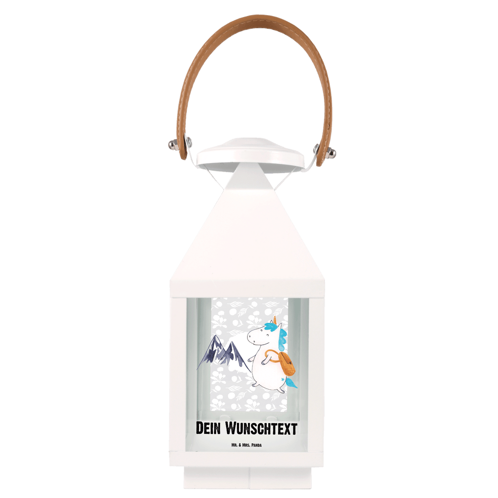 Personalisierte Deko Laterne Einhorn Bergsteiger Gartenlampe, Gartenleuchte, Gartendekoration, Gartenlicht, Laterne  kleine Laternen, XXL Laternen, Laterne groß, Einhorn, Einhörner, Einhorn Deko, Pegasus, Unicorn, Bergsteiger, Abenteuer, Berge, Abenteurer, Weltenbummler, Weltreise, Reisen, Urlaub, Entdecker