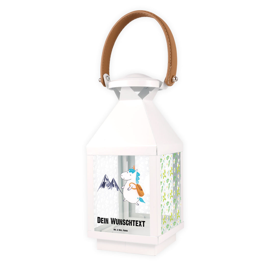 Personalisierte Deko Laterne Einhorn Bergsteiger Gartenlampe, Gartenleuchte, Gartendekoration, Gartenlicht, Laterne  kleine Laternen, XXL Laternen, Laterne groß, Einhorn, Einhörner, Einhorn Deko, Pegasus, Unicorn, Bergsteiger, Abenteuer, Berge, Abenteurer, Weltenbummler, Weltreise, Reisen, Urlaub, Entdecker