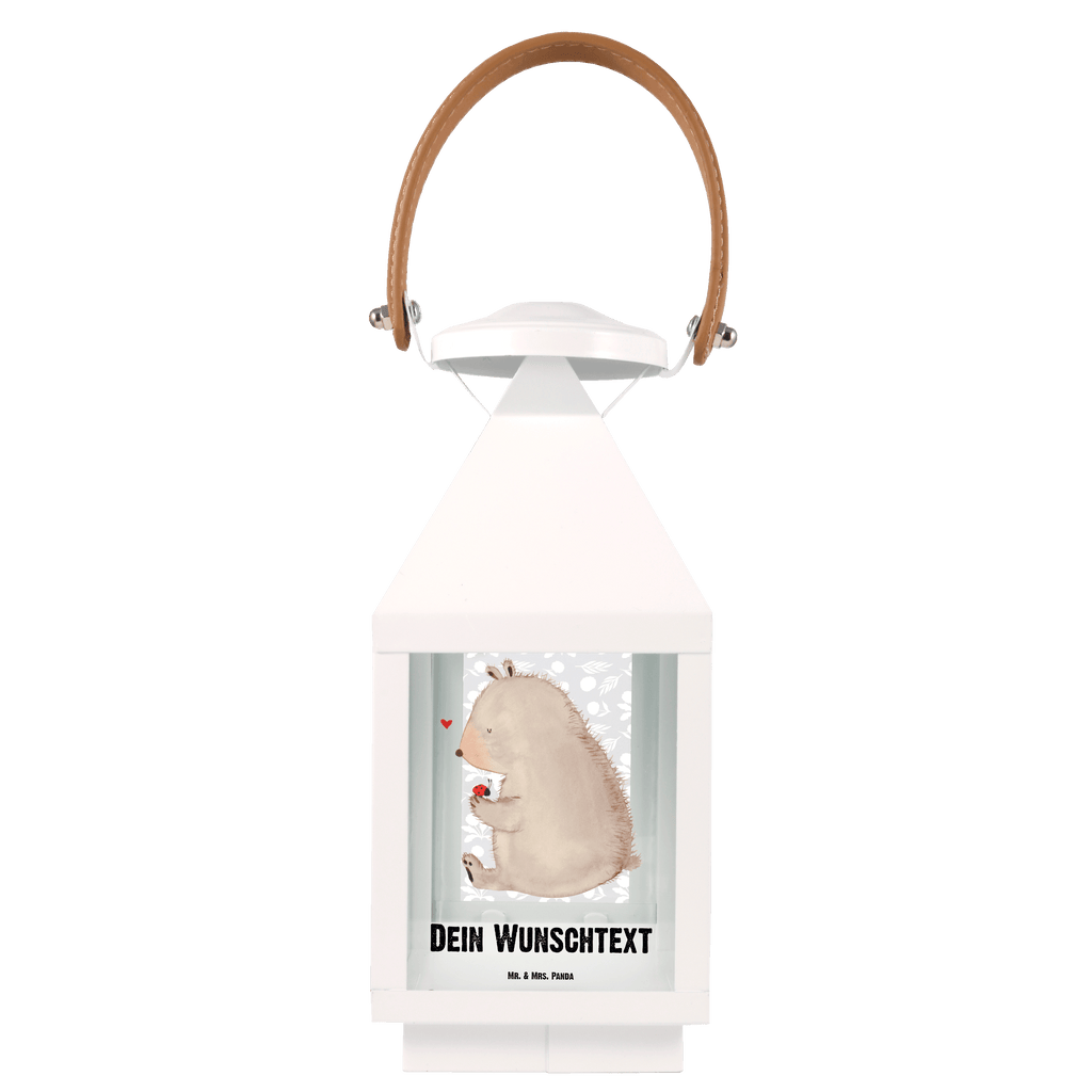 Personalisierte Deko Laterne Bär mit Marienkäfer Gartenlampe, Gartenleuchte, Gartendekoration, Gartenlicht, Laterne  kleine Laternen, XXL Laternen, Laterne groß, Bär, Teddy, Teddybär, Marienkäfer, Liebe, Freiheit, Motivation, Das Leben ist schön