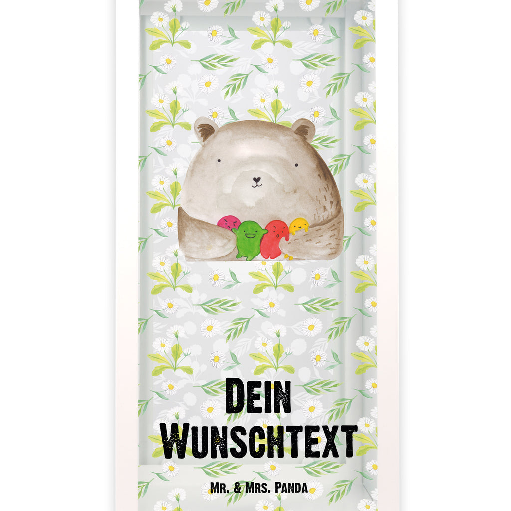 Personalisierte Deko Laterne Bär Gefühl Gartenlampe, Gartenleuchte, Gartendekoration, Gartenlicht, Laterne  kleine Laternen, XXL Laternen, Laterne groß, Bär, Teddy, Teddybär, Wahnsinn, Verrückt, Durchgedreht