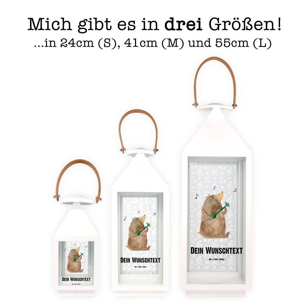 Personalisierte Deko Laterne Bär Gitarre Gartenlampe, Gartenleuchte, Gartendekoration, Gartenlicht, Laterne  kleine Laternen, XXL Laternen, Laterne groß, Bär, Teddy, Teddybär