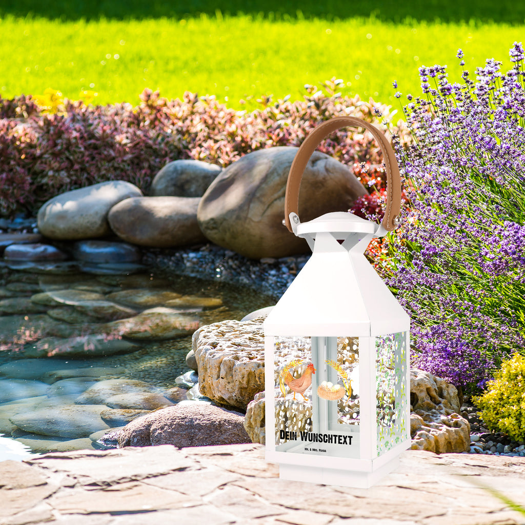 Personalisierte Deko Laterne Huhn stolz Gartenlampe, Gartenleuchte, Gartendekoration, Gartenlicht, Laterne  kleine Laternen, XXL Laternen, Laterne groß, Bauernhof, Hoftiere, Landwirt, Landwirtin, Hahn, Henne, Hühner, Eier, Hof, Landleben, Motivation, Geburt, Magie, Spruch, Schwangerschaft
