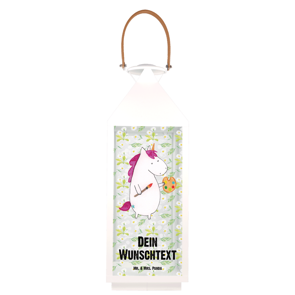 Personalisierte Deko Laterne Einhorn Künstler Einhorn, Einhörner, Englisch, Künstler, Unicorn, Artist, Malen, Zeichnen, Welt, Farbe, Stift, Pinsel, Geschenk, Maler Gartenlampe, Gartenleuchte, Gartendekoration, Gartenlicht, Laterne  kleine Laternen, XXL Laternen, Laterne groß,   Einhorn, Einhörner, Einhorn Deko, Pegasus, Unicorn