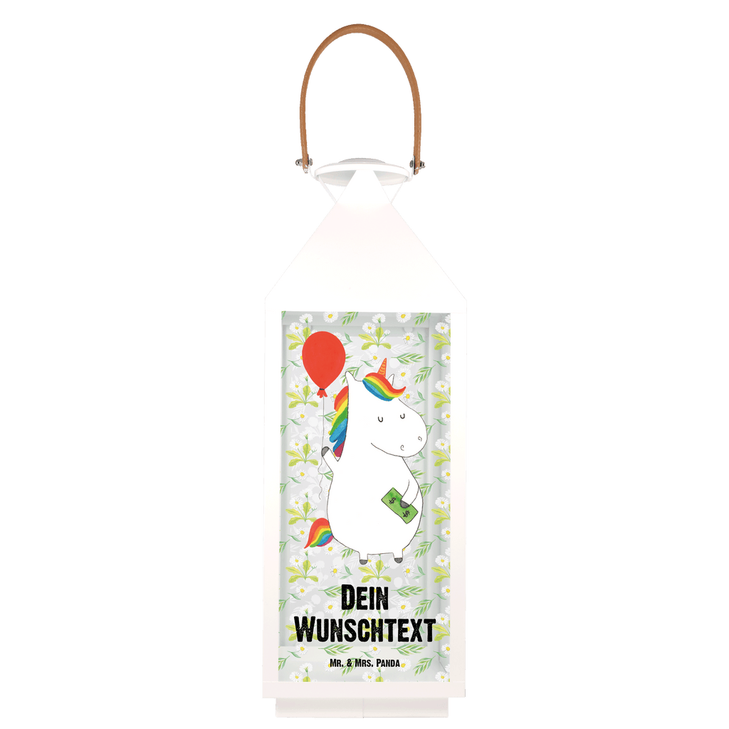 Personalisierte Deko Laterne Einhorn Luftballon Gartenlampe, Gartenleuchte, Gartendekoration, Gartenlicht, Laterne  kleine Laternen, XXL Laternen, Laterne groß, Einhorn, Einhörner, Einhorn Deko, Pegasus, Unicorn, Luftballon, Geld, Lebenslust, Freude, Geschenk, Freundin