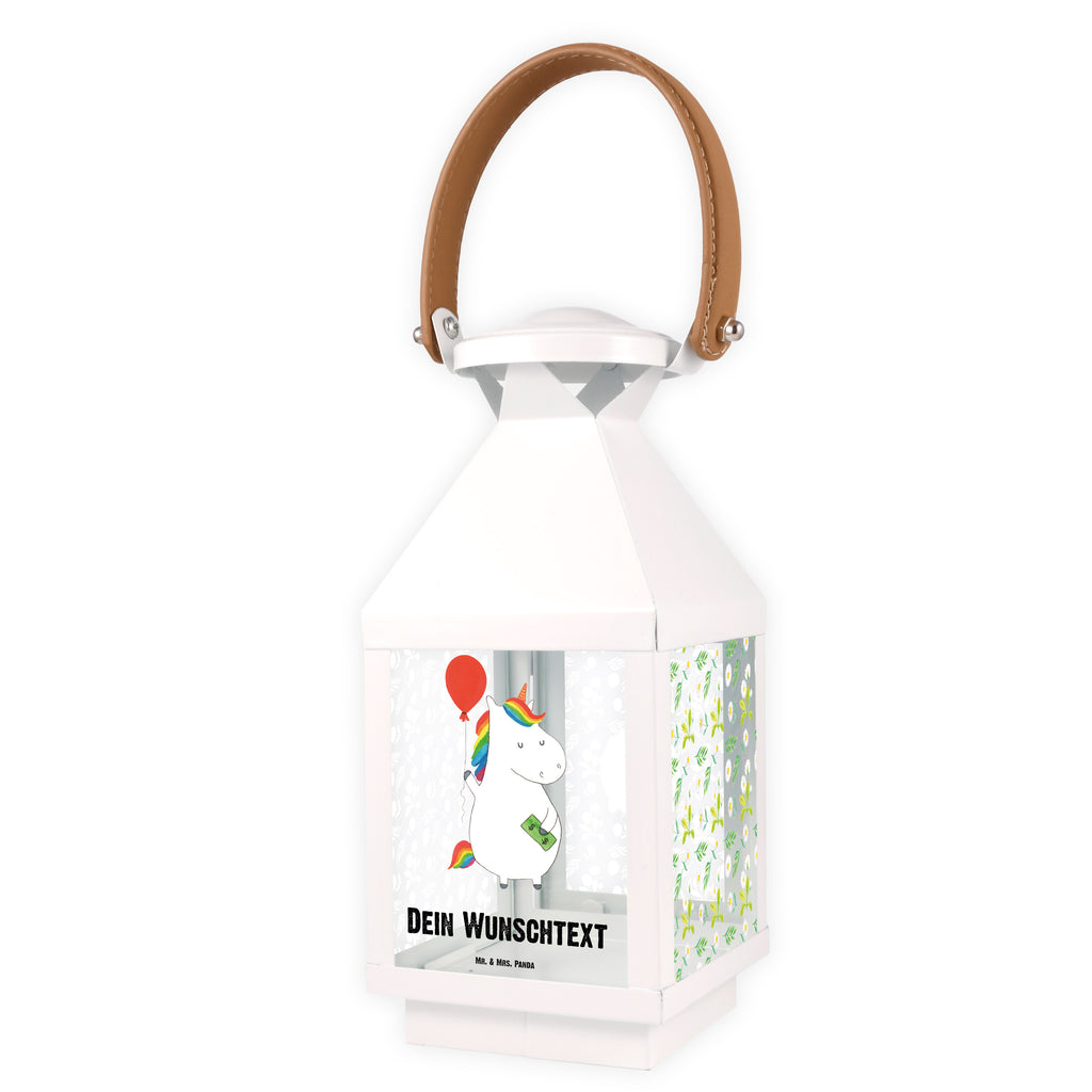 Personalisierte Deko Laterne Einhorn Luftballon Gartenlampe, Gartenleuchte, Gartendekoration, Gartenlicht, Laterne  kleine Laternen, XXL Laternen, Laterne groß, Einhorn, Einhörner, Einhorn Deko, Pegasus, Unicorn, Luftballon, Geld, Lebenslust, Freude, Geschenk, Freundin