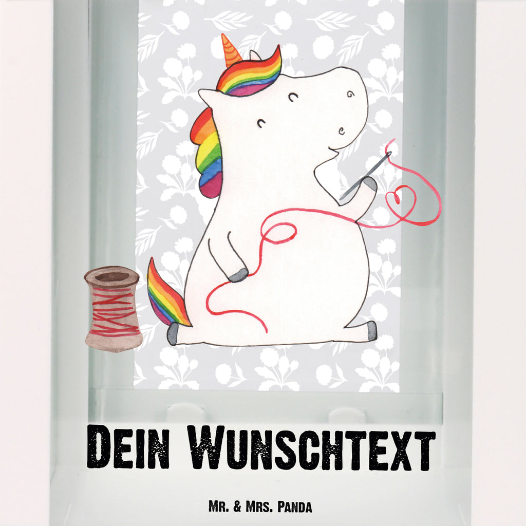 Personalisierte Deko Laterne Einhorn Näherin Gartenlampe, Gartenleuchte, Gartendekoration, Gartenlicht, Laterne  kleine Laternen, XXL Laternen, Laterne groß, Einhorn, Einhörner, Einhorn Deko, Pegasus, Unicorn, Näherin, nähen, Mädchen, Freundin, Häkeln, Stricken, basteln, Nähzimmer