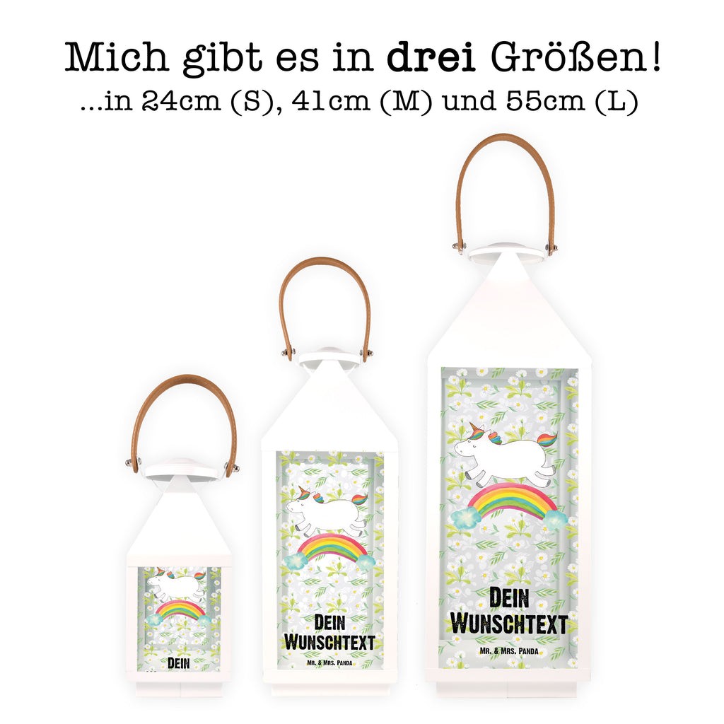 Personalisierte Deko Laterne Einhorn Regenbogen Gartenlampe, Gartenleuchte, Gartendekoration, Gartenlicht, Laterne  kleine Laternen, XXL Laternen, Laterne groß, Einhorn, Einhörner, Einhorn Deko, Pegasus, Unicorn, Regenbogen, Glitzer, Einhornpower, Erwachsenwerden, Einhornautobahn