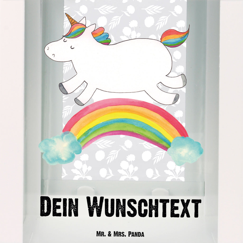 Personalisierte Deko Laterne Einhorn Regenbogen Gartenlampe, Gartenleuchte, Gartendekoration, Gartenlicht, Laterne  kleine Laternen, XXL Laternen, Laterne groß, Einhorn, Einhörner, Einhorn Deko, Pegasus, Unicorn, Regenbogen, Glitzer, Einhornpower, Erwachsenwerden, Einhornautobahn