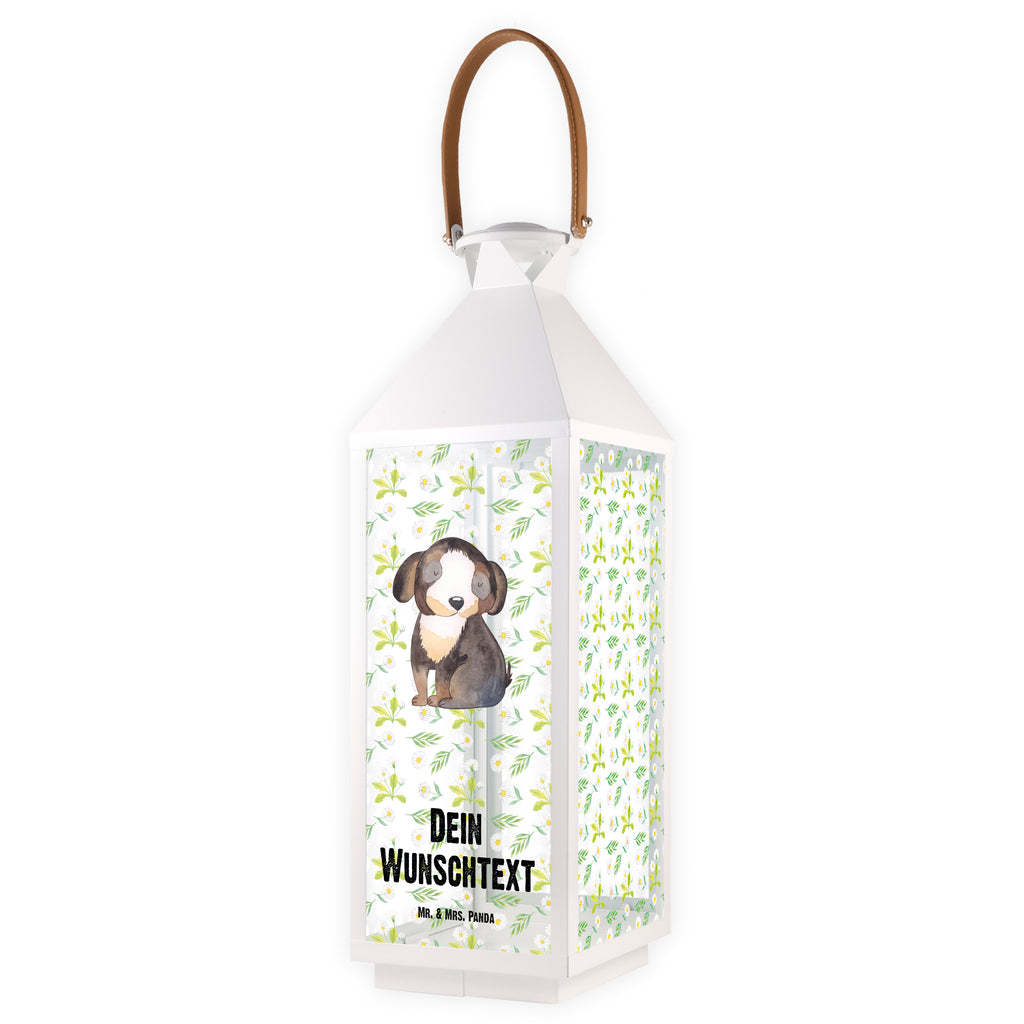 Personalisierte Deko Laterne Hund entspannt Gartenlampe, Gartenleuchte, Gartendekoration, Gartenlicht, Laterne  kleine Laternen, XXL Laternen, Laterne groß, Hund, Hundemotiv, Haustier, Hunderasse, Tierliebhaber, Hundebesitzer, Sprüche, schwarzer Hund, Hundeliebe, Liebe, Hundeglück