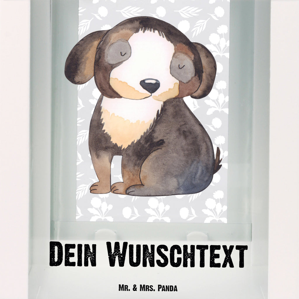 Personalisierte Deko Laterne Hund entspannt Gartenlampe, Gartenleuchte, Gartendekoration, Gartenlicht, Laterne  kleine Laternen, XXL Laternen, Laterne groß, Hund, Hundemotiv, Haustier, Hunderasse, Tierliebhaber, Hundebesitzer, Sprüche, schwarzer Hund, Hundeliebe, Liebe, Hundeglück