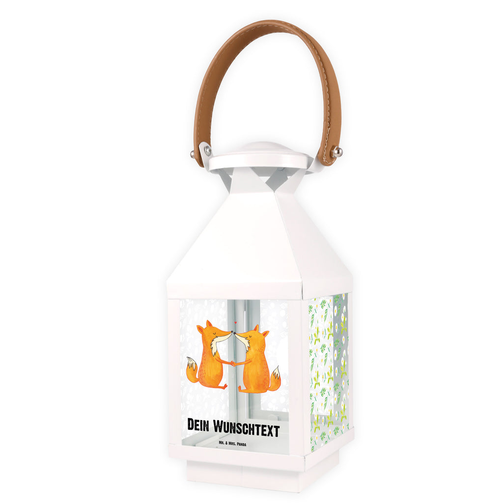 Personalisierte Deko Laterne Füchse Liebe Gartenlampe, Gartenleuchte, Gartendekoration, Gartenlicht, Laterne  kleine Laternen, XXL Laternen, Laterne groß, Fuchs, Füchse, Fox, Liebe, Liebespaar, Paar, Partner, Freundin, Freund, Ehe, Verlobte, Ehemann, Ehefrau, Liebesbeweis