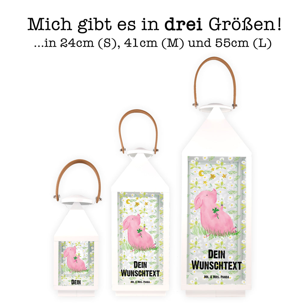 Personalisierte Deko Laterne Glücksschwein Gartenlampe, Gartenleuchte, Gartendekoration, Gartenlicht, Laterne  kleine Laternen, XXL Laternen, Laterne groß, Tiermotive, Gute Laune, lustige Sprüche, Tiere, Glücksschwein. Glück, Schwein, Schweinchen, Sterne, Sernchen, Ziele, Träume, Motivation, Glücksbringer