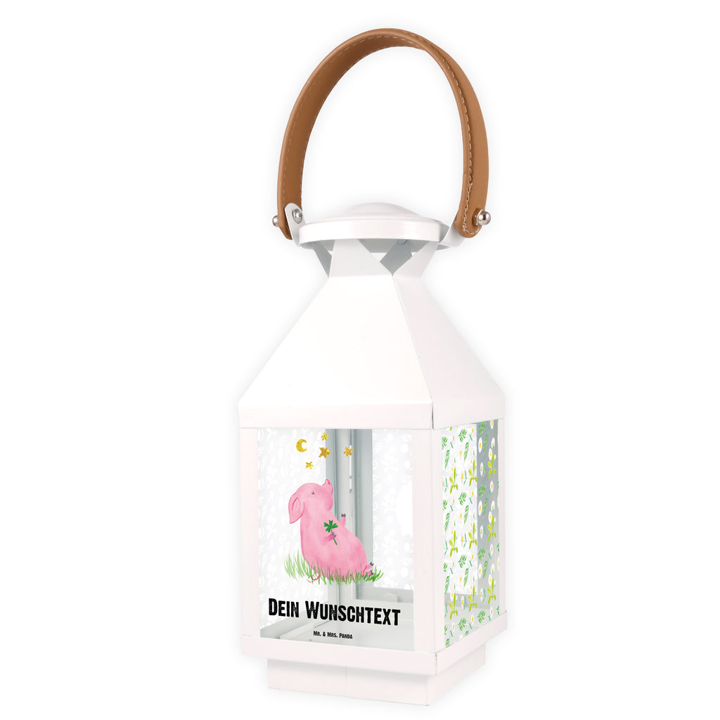 Personalisierte Deko Laterne Glücksschwein Gartenlampe, Gartenleuchte, Gartendekoration, Gartenlicht, Laterne  kleine Laternen, XXL Laternen, Laterne groß, Tiermotive, Gute Laune, lustige Sprüche, Tiere, Glücksschwein. Glück, Schwein, Schweinchen, Sterne, Sernchen, Ziele, Träume, Motivation, Glücksbringer