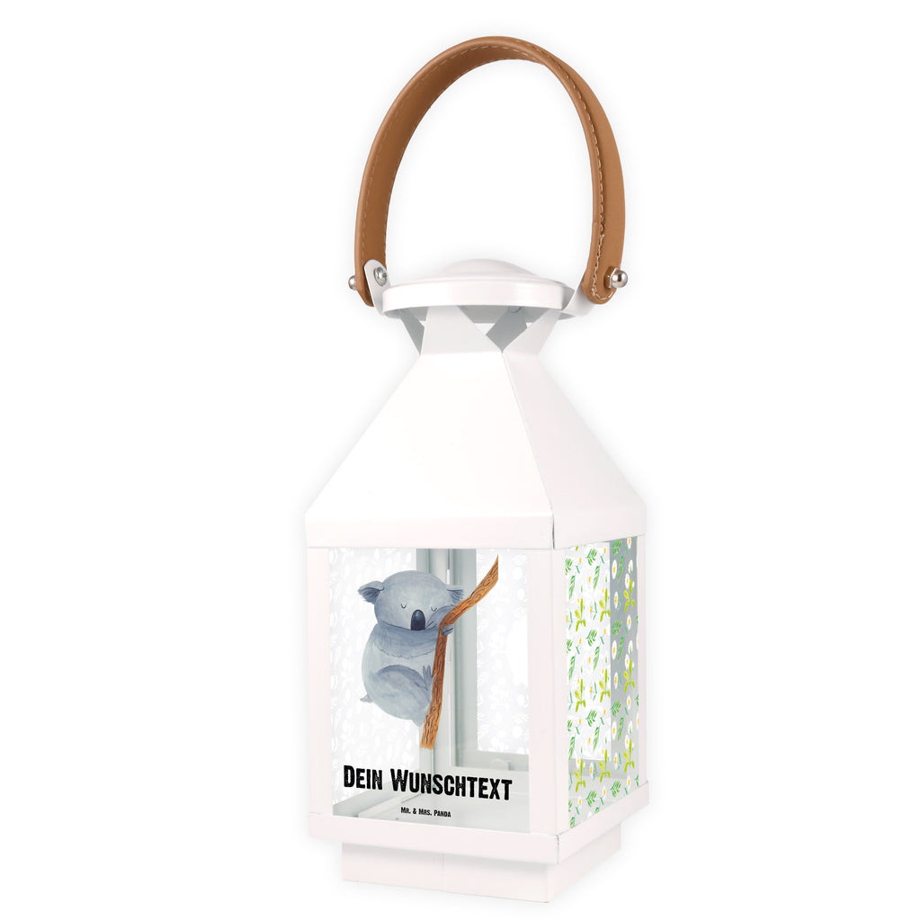 Personalisierte Deko Laterne Koalabär Gartenlampe, Gartenleuchte, Gartendekoration, Gartenlicht, Laterne  kleine Laternen, XXL Laternen, Laterne groß, Tiermotive, Gute Laune, lustige Sprüche, Tiere, Koala, träumen, Traum, schlafen, Schlafzimmer, Traumland, Bär, Koalabär