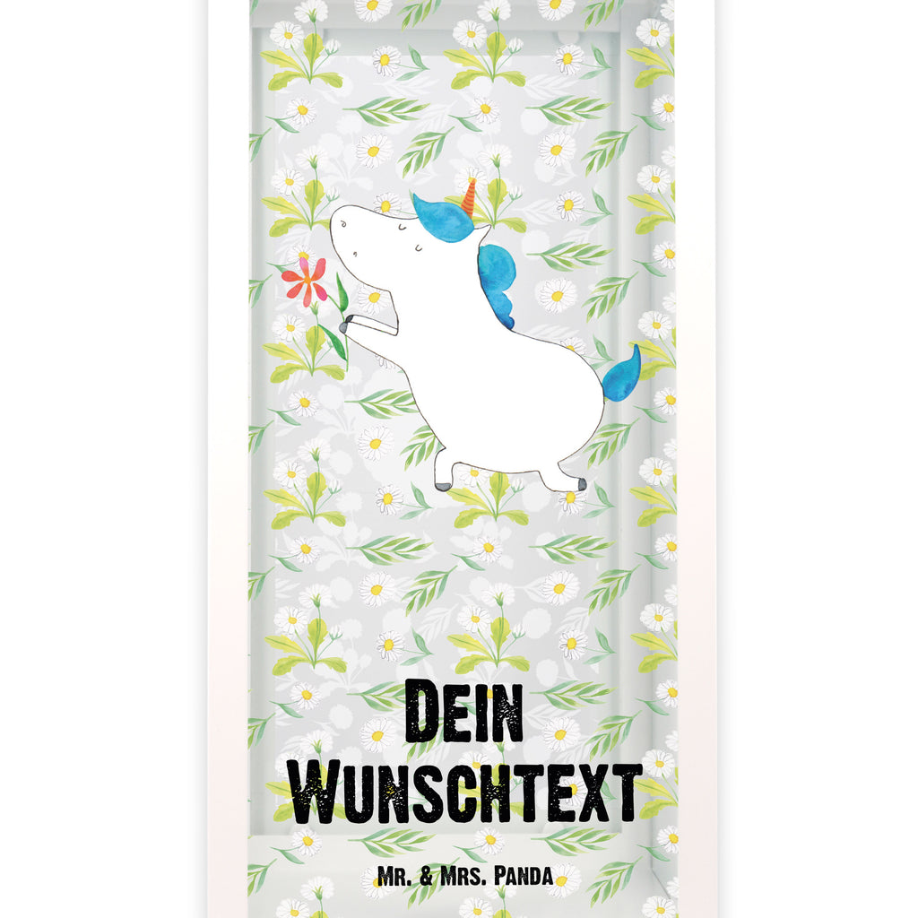 Personalisierte Deko Laterne Einhorn Blume Gartenlampe, Gartenleuchte, Gartendekoration, Gartenlicht, Laterne  kleine Laternen, XXL Laternen, Laterne groß, Einhorn, Einhörner, Einhorn Deko, Pegasus, Unicorn, Liebe, Liebesbeweis, Antrag, Heiratsantrag, Verlobung, Ehepaar, Pärchen, Partner, Freund, Freundin, Ehe, heiraten