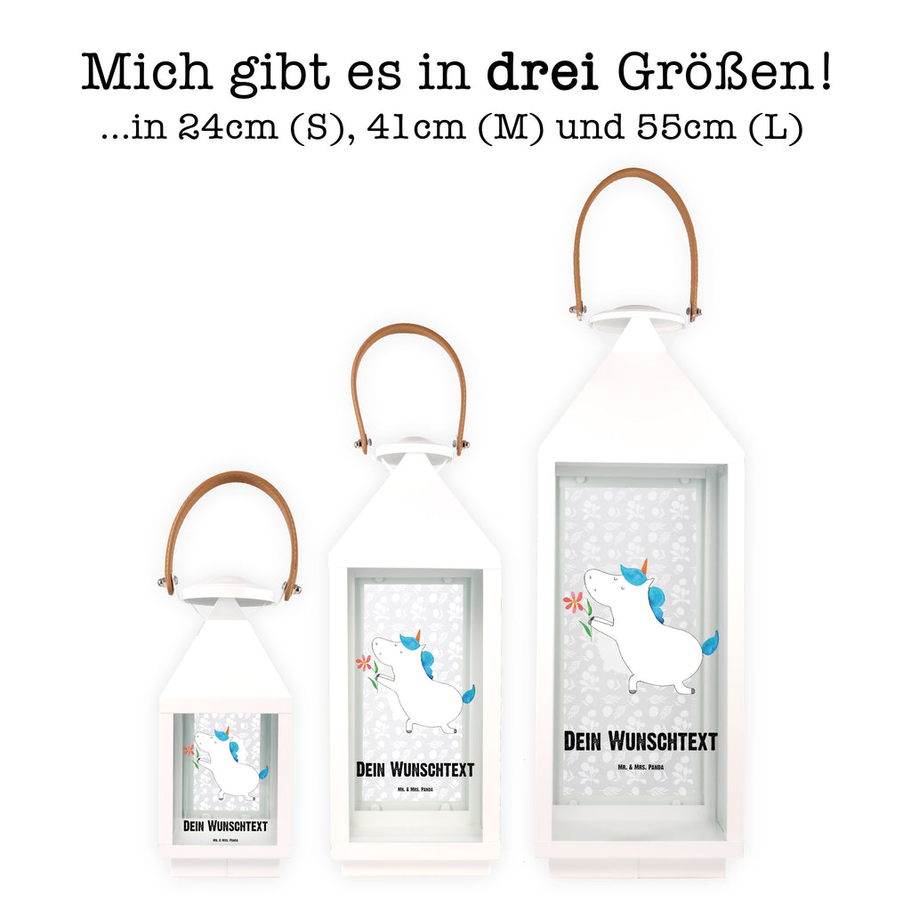Personalisierte Deko Laterne Einhorn Blume Gartenlampe, Gartenleuchte, Gartendekoration, Gartenlicht, Laterne  kleine Laternen, XXL Laternen, Laterne groß, Einhorn, Einhörner, Einhorn Deko, Pegasus, Unicorn, Liebe, Liebesbeweis, Antrag, Heiratsantrag, Verlobung, Ehepaar, Pärchen, Partner, Freund, Freundin, Ehe, heiraten