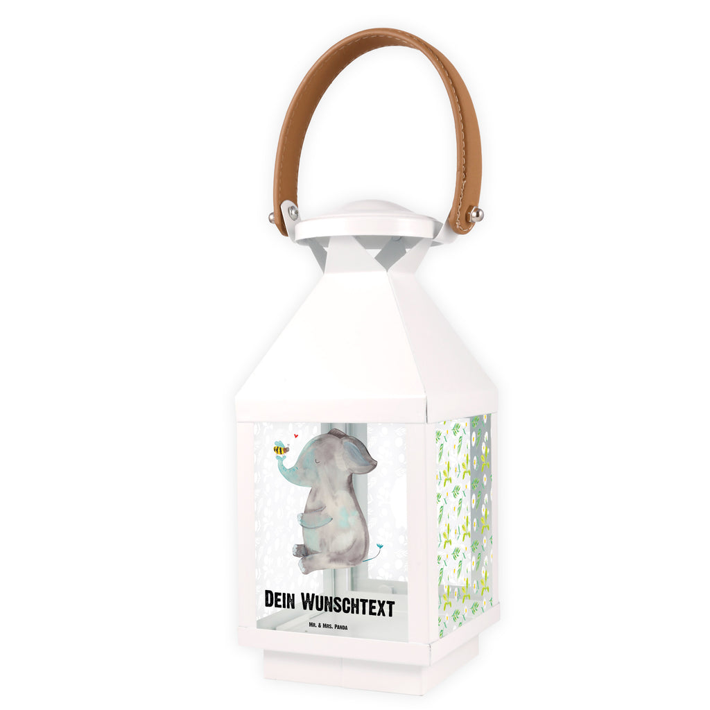 Personalisierte Deko Laterne Elefant & Biene Gartenlampe, Gartenleuchte, Gartendekoration, Gartenlicht, Laterne  kleine Laternen, XXL Laternen, Laterne groß, süße Tiermotive, gute Laune, lustige Sprüche, Tiere, Elefant, Biene, Liebe, Liebesbeweis, Jahrestag, Liebesgeschenk, Heiratsantrag, Hochzeitsgeschenk, Liebesspruch