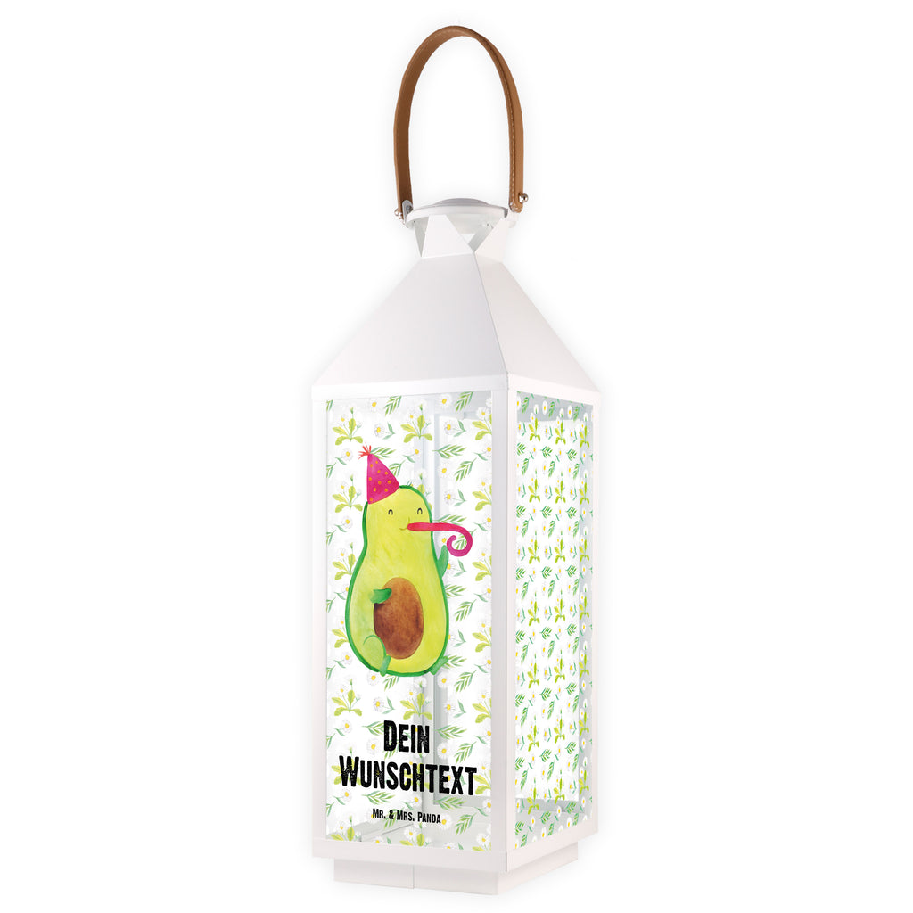 Personalisierte Deko Laterne Avocado Party Time Gartenlampe, Gartenleuchte, Gartendekoration, Gartenlicht, Laterne  kleine Laternen, XXL Laternen, Laterne groß, Avocado, Veggie, Vegan, Gesund
