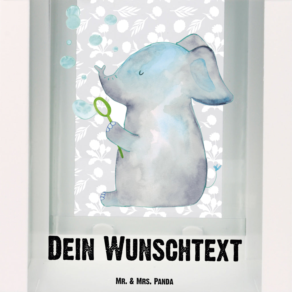 Personalisierte Deko Laterne Elefant Seifenblasen Gartenlampe, Gartenleuchte, Gartendekoration, Gartenlicht, Laterne  kleine Laternen, XXL Laternen, Laterne groß, Tiermotive, Gute Laune, lustige Sprüche, Tiere, Elefant, Elefanten, Dickhäter, Rüsseltier, Seifenblasen, Liebe, Heimat, Gefühl. Daheim, Liebesbeweis, Liebesspruch