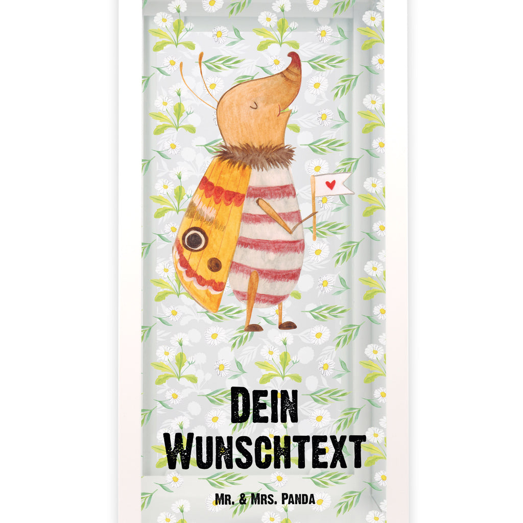 Personalisierte Deko Laterne Nachtfalter mit Fähnchen Gartenlampe, Gartenleuchte, Gartendekoration, Gartenlicht, Laterne  kleine Laternen, XXL Laternen, Laterne groß, Tiermotive, Gute Laune, lustige Sprüche, Tiere, Nachtfalter, Käfer, Spruch lustig, Spruch witzig, süß, niedlich, Küche Deko, Was kostet die Welt