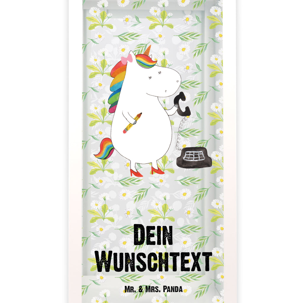 Personalisierte Deko Laterne Einhorn Sekretärin Gartenlampe, Gartenleuchte, Gartendekoration, Gartenlicht, Laterne  kleine Laternen, XXL Laternen, Laterne groß, Einhorn, Einhörner, Einhorn Deko, Pegasus, Unicorn, Sekretärin, Büro, Rechtsanwältin, Rechtsanwaltsgehilfin, Steuerbüro, Steuerkanzlei, Bürokraft, Bürohilfe