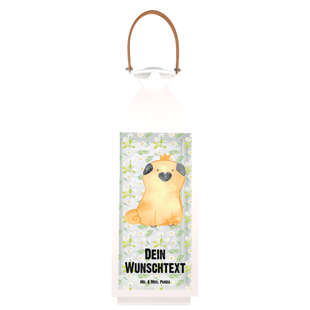 Personalisierte Deko Laterne Mops Krone Gartenlampe, Gartenleuchte, Gartendekoration, Gartenlicht, Laterne  kleine Laternen, XXL Laternen, Laterne groß, Hund, Hundemotiv, Haustier, Hunderasse, Tierliebhaber, Hundebesitzer, Sprüche, Mops, allergisch, kinderlos, Hausregel, Hundebesitzer. Spruch, lustig