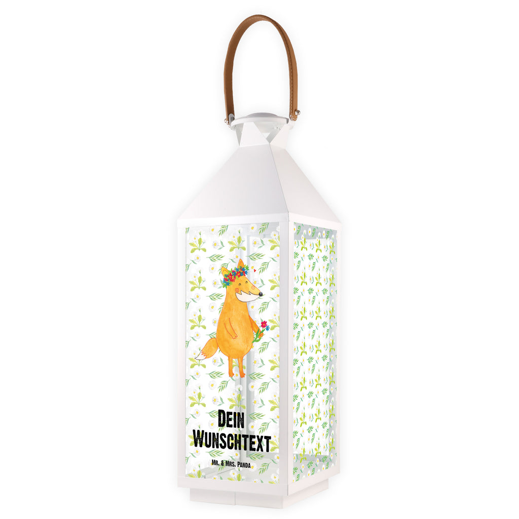 Personalisierte Deko Laterne Fuchs Blumenliebe Gartenlampe, Gartenleuchte, Gartendekoration, Gartenlicht, Laterne  kleine Laternen, XXL Laternen, Laterne groß, Fuchs, Füchse, Fox, Liebe, Freundin, Fuchsmädchen, Blumenmädchen, Freundinnen, Liebesbeweis, Blume, Blumen, Motivation, Freude, ich, mich, Selbstliebe