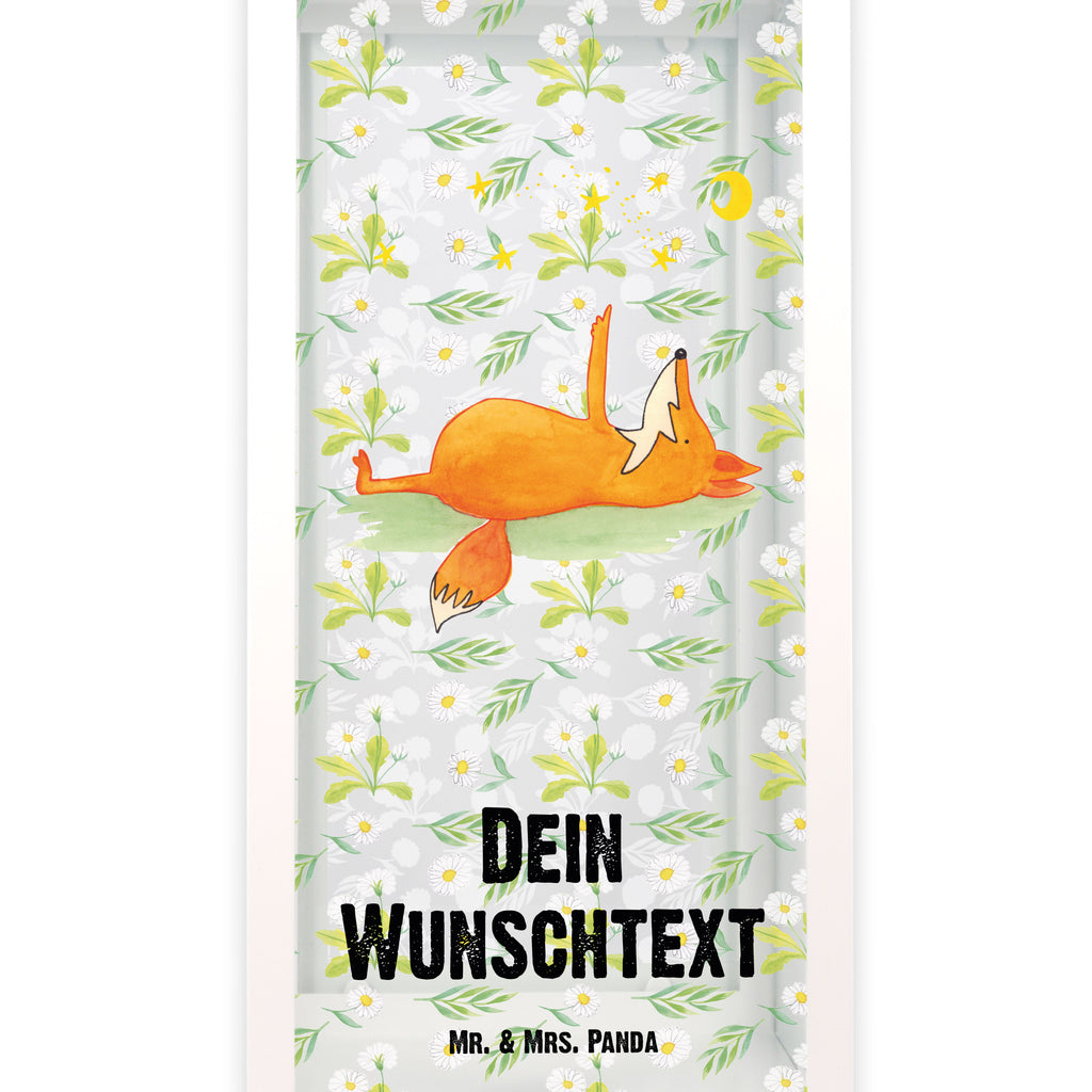 Personalisierte Deko Laterne Fuchs Sterne Fuchs, Füchse, tröstende Worte, Spruch positiv, Spruch schön, Romantik, Always Look on the Bright Side of Life Gartenlampe, Gartenleuchte, Gartendekoration, Gartenlicht, Laterne  kleine Laternen, XXL Laternen, Laterne groß,   Fuchs