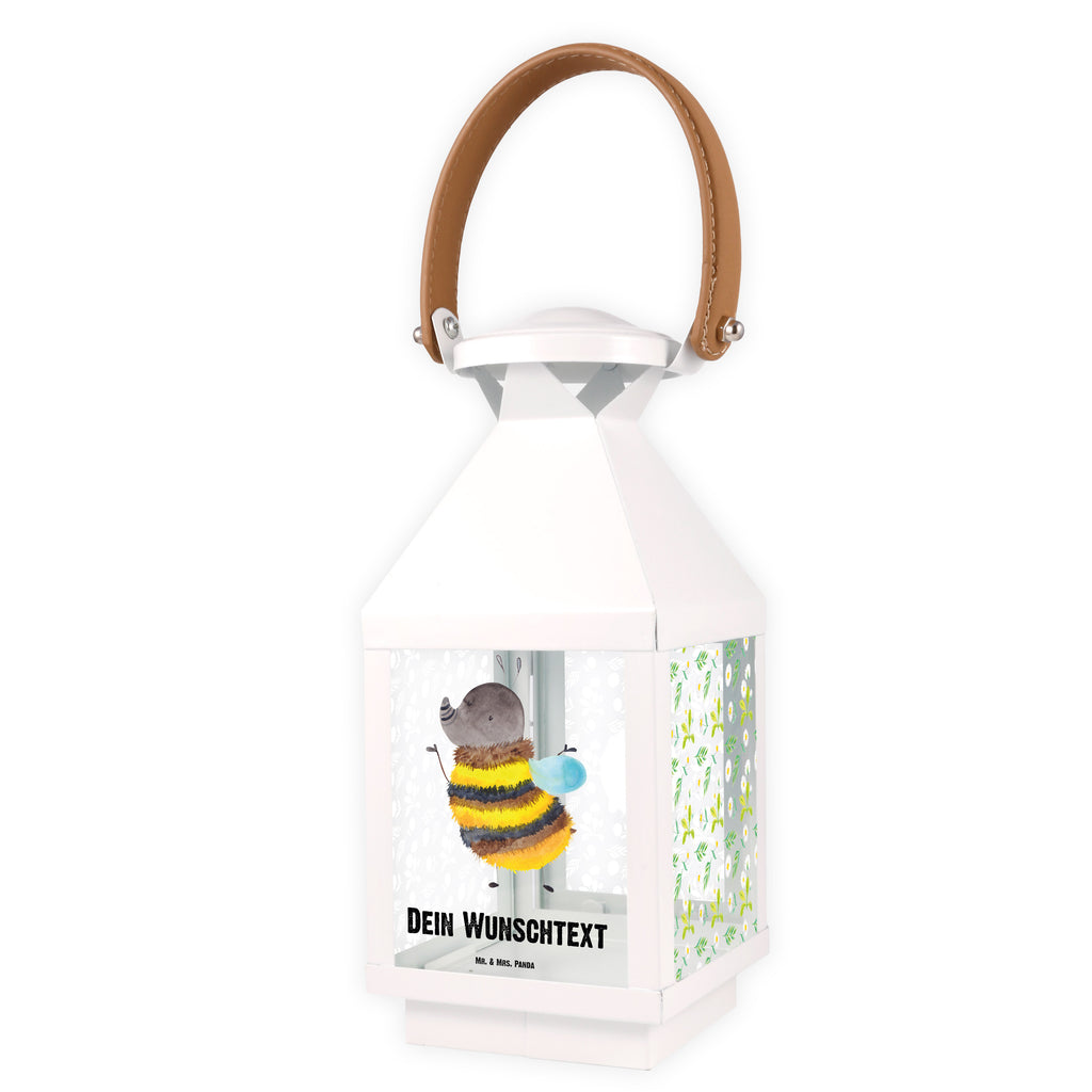 Personalisierte Deko Laterne Hummel flauschig Gartenlampe, Gartenleuchte, Gartendekoration, Gartenlicht, Laterne  kleine Laternen, XXL Laternen, Laterne groß, Tiermotive, Gute Laune, lustige Sprüche, Tiere, Hummel, Flauschig, Biene, Blume, Natur
