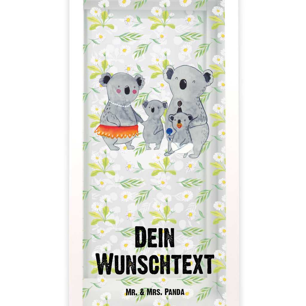 Personalisierte Deko Laterne Koala Familie Gartenlampe, Gartenleuchte, Gartendekoration, Gartenlicht, Laterne  kleine Laternen, XXL Laternen, Laterne groß, Familie, Vatertag, Muttertag, Bruder, Schwester, Mama, Papa, Oma, Opa, Koala, Koalas, Family, Kinder, Geschwister, Familienleben